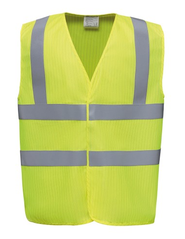 Y-HVW100ASFR-Hi-Vis Anti-Static Flame Retardant Waistcoat